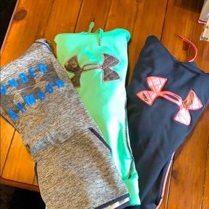 3 under armour hoodies
